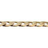 10k Rose Gold 28.9g Solid Men's 11mm Curb Link Bracelet Italy 9"