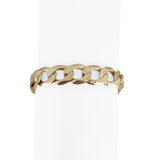 10k Rose Gold 28.9g Solid Men's 11mm Curb Link Bracelet Italy 9"