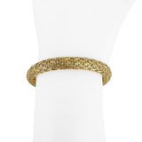 18k Yellow Gold 40g Solid Heavy 8mm Ladies Fancy Mesh Bracelet 7.5"