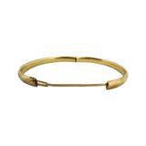 14k Yellow Gold 7.2g Ladies Patterned 6mm Fancy Bangle Bracelet 7"