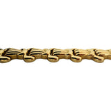 14k Yellow Gold 18.4g Ladies Vintage 13mm Fancy Link Bracelet Italy 7"