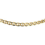 14k Yellow Gold 15.5g Solid 4.5mm Mariner Link Chain Necklace Italy 19"