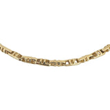 14k Yellow Gold 40g Solid Men's 4mm Fancy Mariner Link Chain Necklace Italy 27"