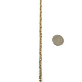 14k Yellow Gold 40g Solid Men's 4mm Fancy Mariner Link Chain Necklace Italy 27"