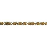 14k Yellow Gold 59.2g Heavy Vintage Long Byzantine Style Link Necklace 28"
