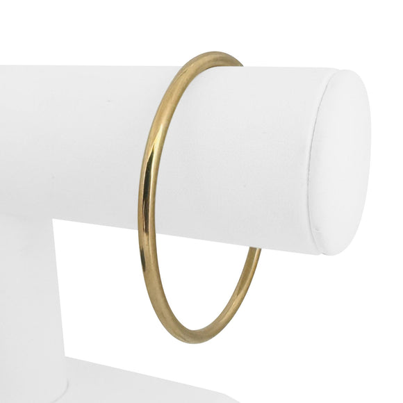 14k Yellow Gold 7.7g Ladies Polished Slip On Bangle Bracelet 7.5