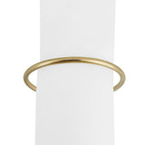 14k Yellow Gold 7.7g Ladies Polished Slip On Bangle Bracelet 7.5"