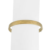 14k Yellow Gold 8.4g Polished Squared Straight Edge Bangle Bracelet 7.25"