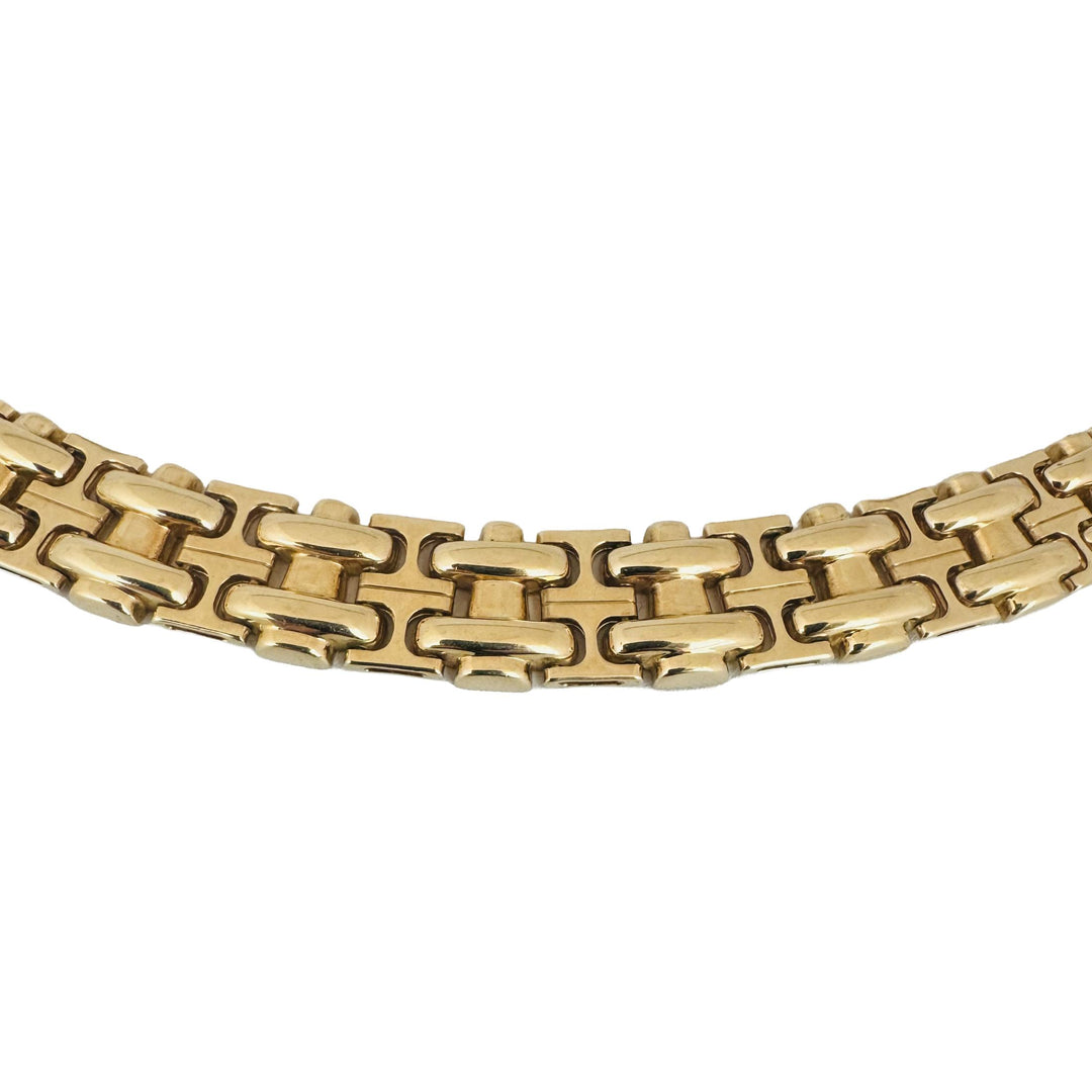 14k Yellow Gold 47.7g Ladies Heavy 11mm Fancy Link Collar Necklace 15"
