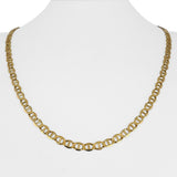 14k Yellow Gold 13.3g Solid Men's 5mm Mariner Link Chain Necklace Italy 21.5"