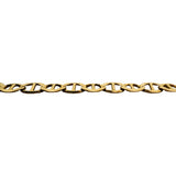 14k Yellow Gold 13.3g Solid Men's 5mm Mariner Link Chain Necklace Italy 21.5"
