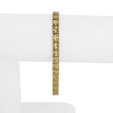 14k Yellow Gold 8.7g Vintage 5mm Diamond Cut Circle Link Bracelet 7.25"
