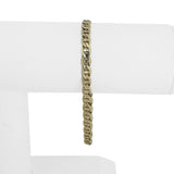 14k Yellow Gold 7.4g Solid 5mm Mariner Link Bracelet Italy 7.5"