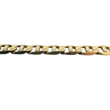 14k Yellow Gold 7.4g Solid 5mm Mariner Link Bracelet Italy 7.5"