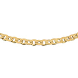 18k Yellow Gold 27g Solid Vintage Circle Curb Link Chain Necklace Italy 23"