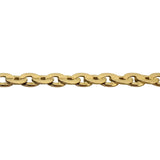 18k Yellow Gold 27g Solid Vintage Circle Curb Link Chain Necklace Italy 23"