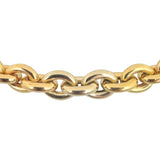 18k Yellow White and Rose Gold 68g Tri Tone Cable Link Necklace 24"