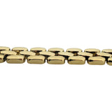 14k Yellow Gold 27.5g Ladies Thick 15mm Panther Link Bracelet 6.75"