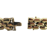 14k Yellow Gold 27.5g Ladies Thick 15mm Panther Link Bracelet 6.75"