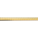 14k Yellow and White Gold 31.7g Reversible 5mm Omega Necklace Italy 18"