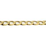 10k Yellow Gold 30.8g Solid Flat 8.5mm Curb Link Chain Necklace 22"