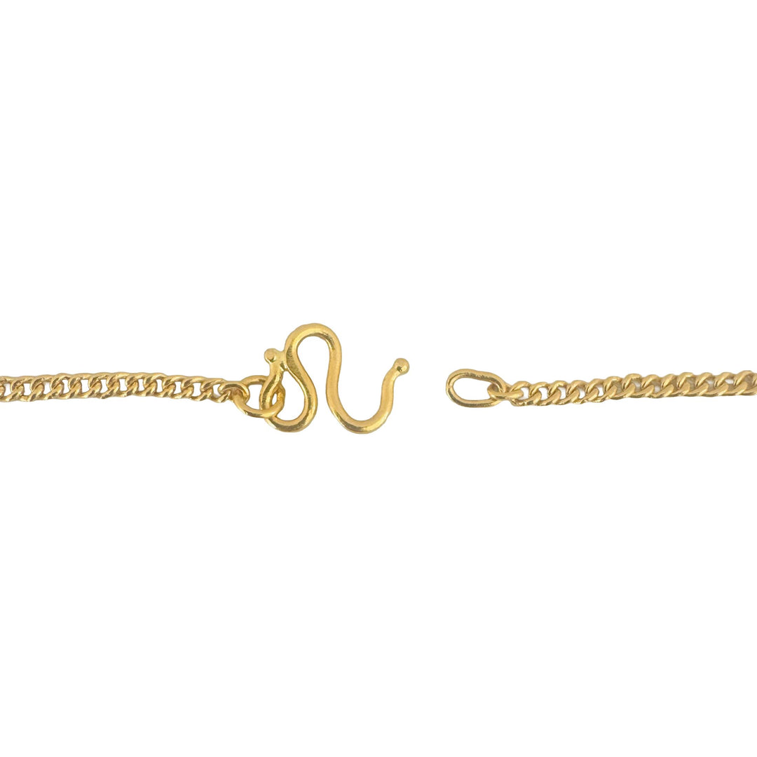 24k Pure Yellow Gold 15.3g Solid Thin 2.5mm Curb Link Chain Necklace 17"