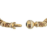 Sauro 18k Yellow and White Gold 34.7g Heavy Fancy Link Bracelet Italy 7.5"