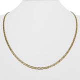 18k Yellow Gold 7.2g Vintage Thin 2.5mm Mariner Link Chain Necklace Italy 20"
