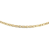 18k Yellow Gold 7.2g Vintage Thin 2.5mm Mariner Link Chain Necklace Italy 20"