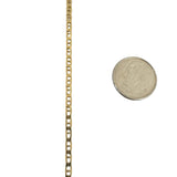 18k Yellow Gold 7.2g Vintage Thin 2.5mm Mariner Link Chain Necklace Italy 20"