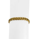 18k Yellow Gold 27g Solid Vintage UnoAErre Men's Curb Link Bracelet Italy 8.25"