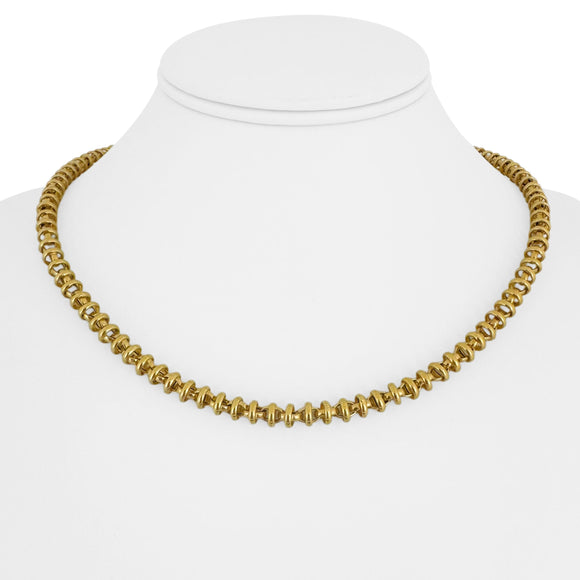Roberto Coin 18k Yellow Gold 22g Vintage Fancy Link Necklace Italy 18