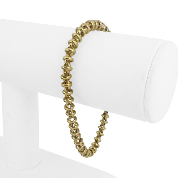 Roberto Coin 18k Yellow Gold 10.7g Ladies Vintage Fancy Link Bracelet Italy 7.5