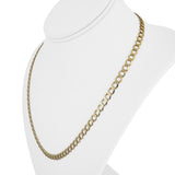 18k Yellow Gold 18.2g Solid Milor 5.5mm Curb Link Chain Necklace Italy 20"