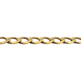 18k Yellow Gold 18.2g Solid Milor 5.5mm Curb Link Chain Necklace Italy 20"