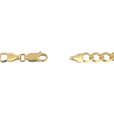 18k Yellow Gold 18.2g Solid Milor 5.5mm Curb Link Chain Necklace Italy 20"