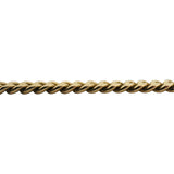 14k Yellow Gold 16.6g Solid Thin 3.5mm Cuban Link Chain Necklace 17"