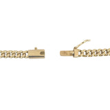 14k Yellow Gold 16.6g Solid Thin 3.5mm Cuban Link Chain Necklace 17"