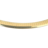 14k Yellow Gold 39.3g Solid Heavy 6mm Omega Link Necklace Italy 16"