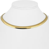 14k Yellow Gold 36g Solid Heavy 6mm Omega Link Necklace Italy 16"
