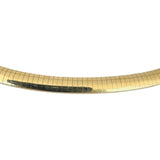 14k Yellow Gold 36g Solid Heavy 6mm Omega Link Necklace Italy 16"