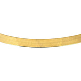 14k Yellow Gold 14.5g Solid Flat Silky 7mm Herringbone Link Necklace Italy 16"
