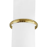 14k Yellow Gold 9g Ladies Vintage 7.5mm Patterned Bangle Bracelet 6.75"