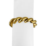 14k Yellow Gold 24.8g Ladies Polished 11mm San Marco Link Bracelet Italy 7.25"