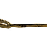 14k Yellow Gold 9.7g Vintage 9mm Floral Bangle Bracelet 7"