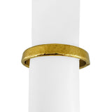18k Yellow Gold 24.5g Vintage Heavy Hammered Bangle Bracelet 7"