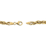 18k Yellow Gold 7.5g Ladies 5.5mm Fancy Link Bracelet Italy 7.5"