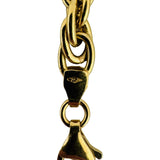 18k Yellow Gold 7.5g Ladies 5.5mm Fancy Link Bracelet Italy 7.5"