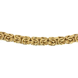 18k Yellow Gold 24.8g Ladies Thick 7.5mm Byzantine Link Necklace Italy 20"