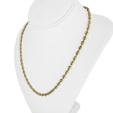 18k Yellow Gold 18.5g Semi Solid 4.5mm Puffy Mariner Link Chain Necklace 19.5"